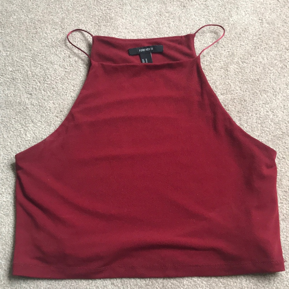 Red forever 21 crop top